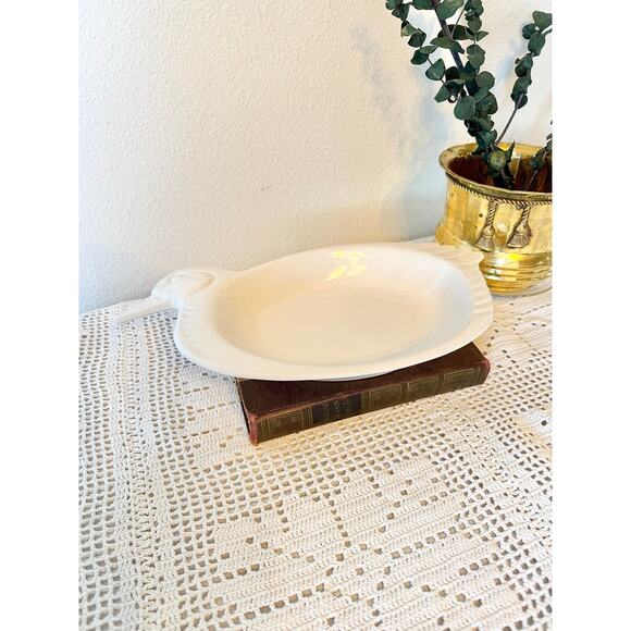 Vintage White Ceramic Duck Serving Platter - Picture 5 of 5